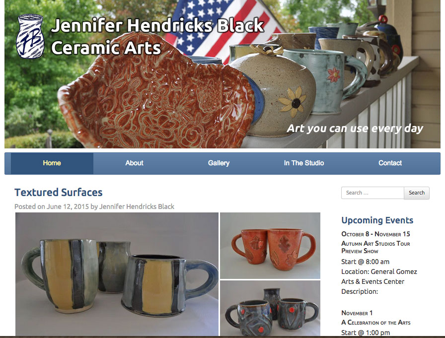 Jennifer Hendricks Black Ceramic Arts Website